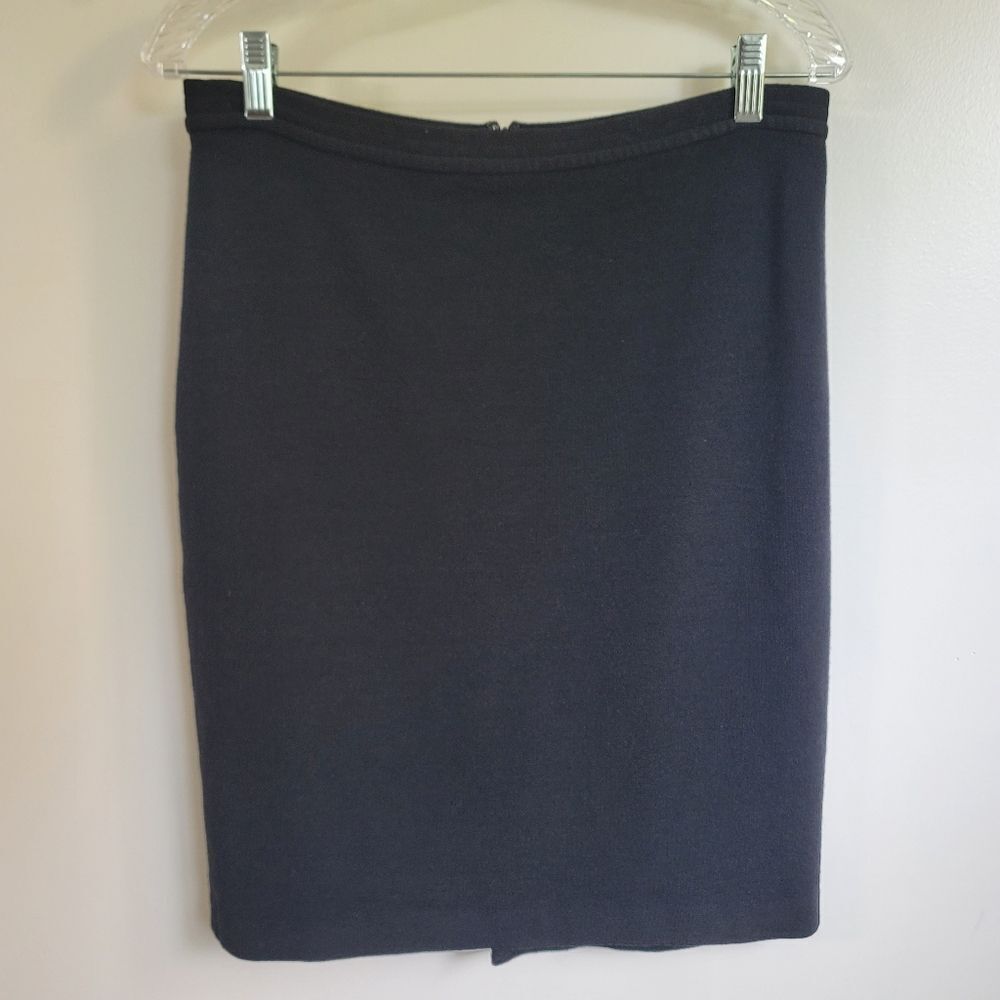 St. John Caviar Wool Blend Skirt Size 8